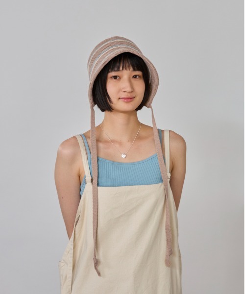 OVERRIDE（オーバーライド）の「OVERRIDE  COTTON THERMO BONNET BO / オーバーライド（ハット・レディース・ブラック/ブラウン・58cm）」の15枚目の写真