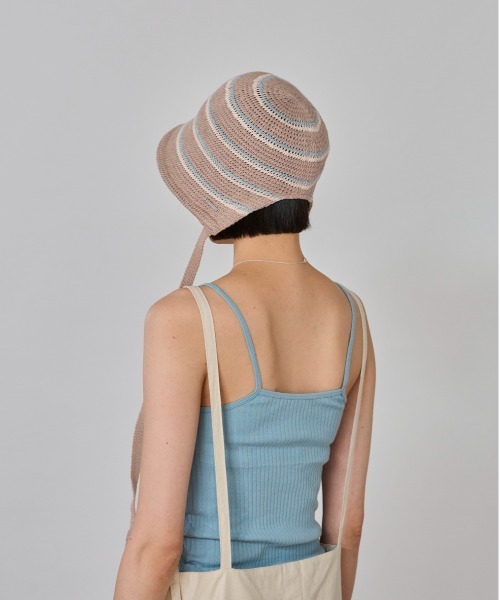 OVERRIDE PAPER CROCHET BONNET | 58cm(58) IVORY (06