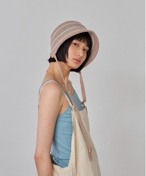 OVERRIDE（オーバーライド）の「OVERRIDE  COTTON THERMO BONNET BO / オーバーライド（ハット・レディース・ブラック/ブラウン・58cm）」の22枚目の写真