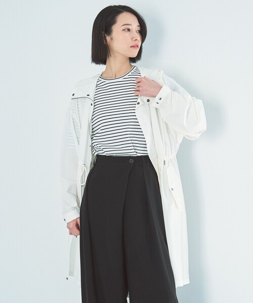 UNFILO(アンフィーロ)の「テレコ ハーフスリーブTシャツ(Tシャツ/カットソー・レディース・ホワイト系/ブラック系/ブラック系1/ベージュ系/グレー系1・LARGE/MEDIUM/SMALL)」の12枚目の写真