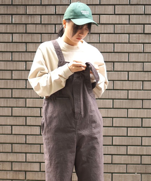 BROOKLYN OVERALL(ブルックリンオーバーオール)の「ワッシャーオーバーオール(サロペット/オーバーオール・レディース・チャコールグレー/ベージュ・FREE)」の15枚目の写真