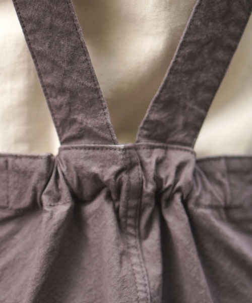 BROOKLYN OVERALL(ブルックリンオーバーオール)の「ワッシャーオーバーオール(サロペット/オーバーオール・レディース・チャコールグレー/ベージュ・FREE)」の21枚目の写真