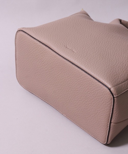 Legato Largo（レガートラルゴ）の「(LF)【Legato Largo】2ポケット レトロ シボ フェイクレザー 2WAY トートバッグ（トートバッグ・レディース・ダークブラウン/ブラック/ライトベージュ・ONE SIZE）」の16枚目の写真
