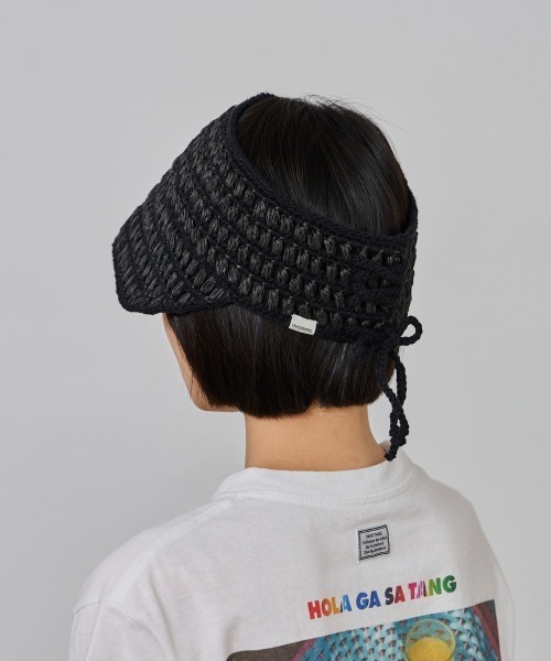 OVERRIDE(オーバーライド)の「OVERRIDE CROCHET KNIT VISOR SG / オーバーライド(サンバイザー・レディース・ブラック/ブルー/ベージュ・FREE)」の6枚目の写真