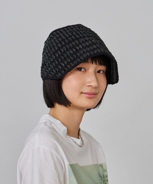 OVERRIDE(オーバーライド)の「OVERRIDE CROCHET KNIT VISOR SG / オーバーライド(サンバイザー・レディース・ブラック/ブルー/ベージュ・FREE)」の8枚目の写真