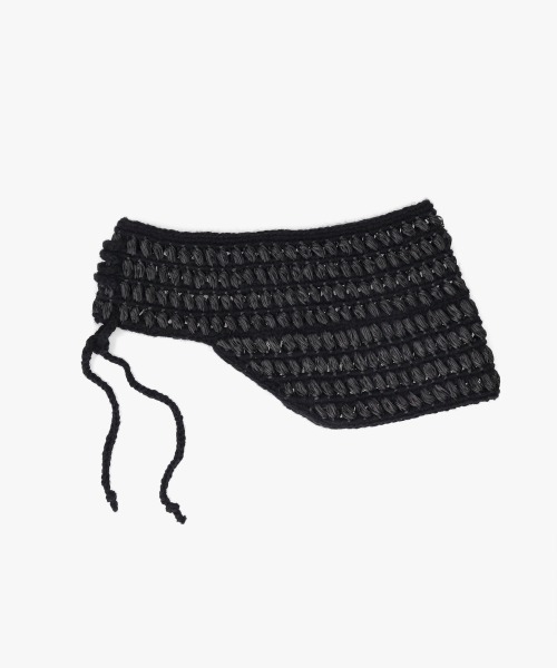 OVERRIDE(オーバーライド)の「OVERRIDE CROCHET KNIT VISOR SG / オーバーライド(サンバイザー・レディース・ブラック/ブルー/ベージュ・FREE)」の10枚目の写真