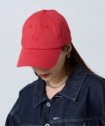 ツイル同色刺繍キャップ