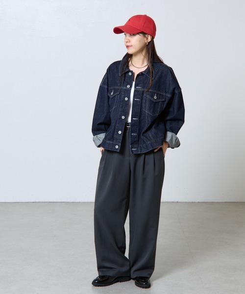 COLONY 2139(コロニートゥーワンスリーナイン)の「ツイル同色刺繍キャップ(キャップ・レディース・ブラック/ブルー/ネイビー/レッド・FREE)」の21枚目の写真