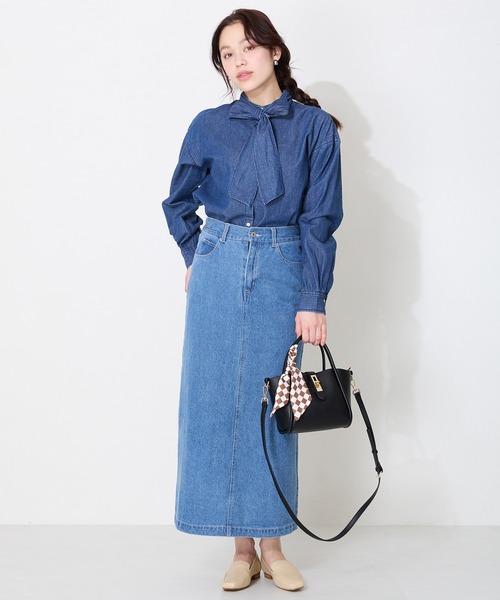 ORiental TRaffic(オリエンタルトラフィック)の「スカーフ付き2wayハンドバッグ/BA-252(ハンドバッグ・レディース・ブルー/ブラック/ベージュ・フリ-)」の11枚目の写真