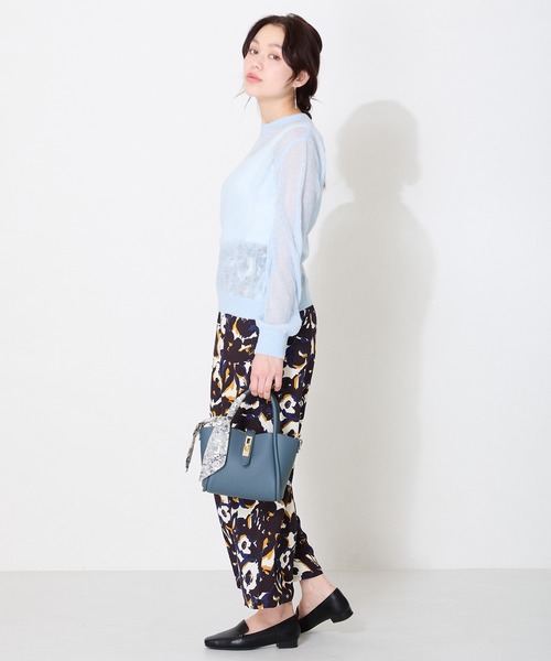 ORiental TRaffic(オリエンタルトラフィック)の「スカーフ付き2wayハンドバッグ/BA-252(ハンドバッグ・レディース・ブルー/ブラック/ベージュ・フリ-)」の14枚目の写真