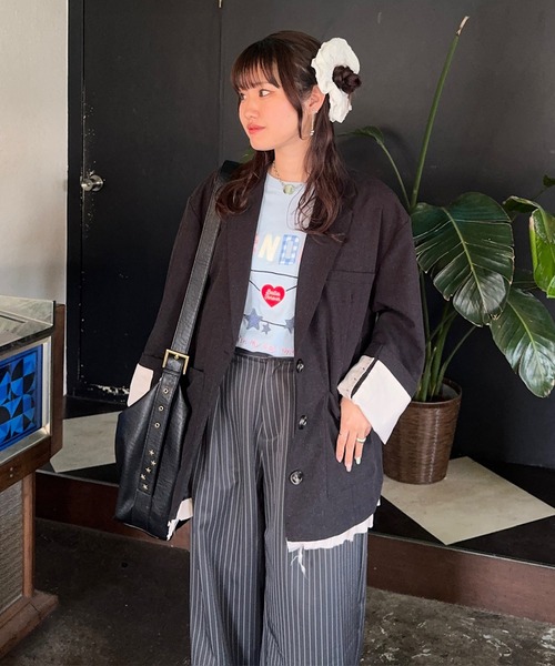 napinna maison（ナピナメゾン）の「【napinna maison×4sisters】ヴィンテージスタッズ合皮ショルダーバッグ（ショルダーバッグ・レディース・ブラウン/レッド/ブラック・FREE）」の13枚目の写真