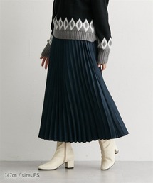 小さいサイズ　エコスエードプリーツスカート　低身長さん・小柄女性