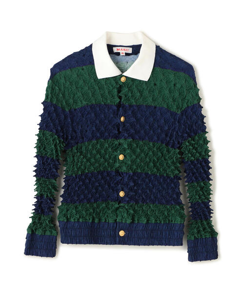 く*ち様 MASU/エムエーエスユー/SPIKY RUGGER SHIRT 48 セール】MASU/エムエーエスユー/SPIKY RUGGER SHIRT（ポロシャツ