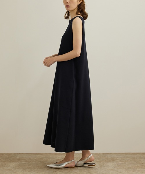 ROPE'（ロペ）の「シルクコットン総針Aラインワンピース/イージーケア（ワンピース・レディース・ネイビー/レッド・FREE）」の12枚目の写真