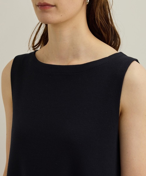 ROPE'（ロペ）の「シルクコットン総針Aラインワンピース/イージーケア（ワンピース・レディース・ネイビー/レッド・FREE）」の14枚目の写真