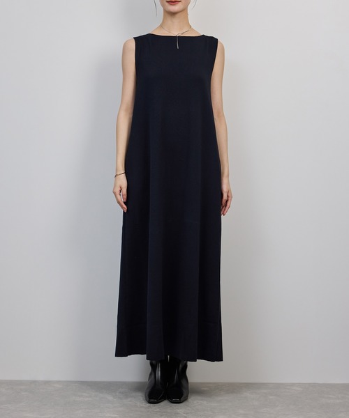 ROPE'（ロペ）の「シルクコットン総針Aラインワンピース/イージーケア（ワンピース・レディース・ネイビー/レッド・FREE）」の22枚目の写真