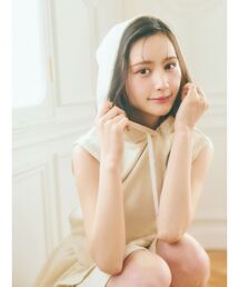 EATME | 【EATME×MIKANA YAMAMOTO】フードノースリーブTOP(セットアップ可能)(Tシャツ/カットソー)