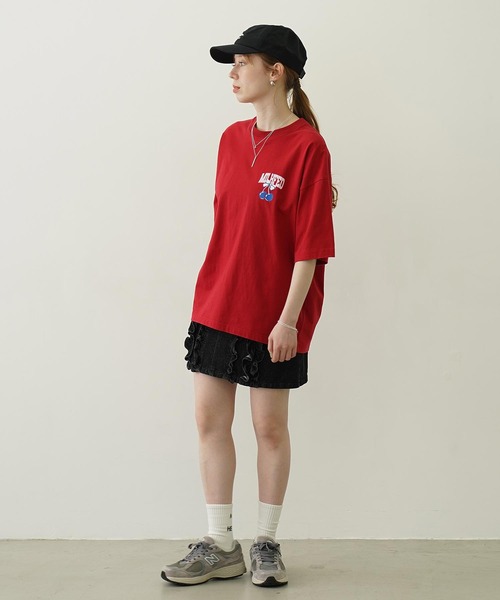 MILKFED.(ミルクフェド)の「FRILL DENIM MINI SKIRT(デニムスカート・レディース・ブラック/ライトインディゴブルー・M/S)」の18枚目の写真