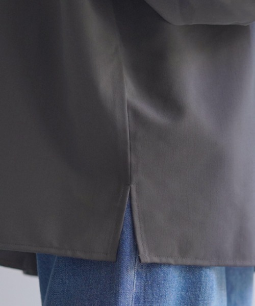 HUG.U(ハグユー)の「ぽわん袖 前後2wayブラウス(シャツ/ブラウス・レディース・ブラック/ホワイト/ダークベージュ/ダークグレー/オリーブ・FREE)」の11枚目の写真