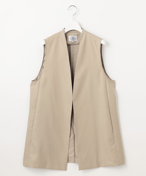J.PRESS Ladies(J.プレス レディス)の「【セットアップ対応・洗える・UV加工・吸水速乾】OXIJEWELストレッチ ジレ(その他アウター・レディース・ライトグレー系/ベージュ系/シルバー系/ネイビー系・XS)」の12枚目の写真