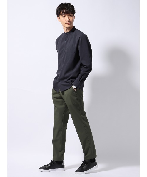 SUIT SQUARE（スーツスクエア）の「PERFORMANCE PANTS タックテーパードパンツ ウォッシャブル ストレッチ 裾上げ済み（スラックス・メンズ・カーキ系/ネイビー系/グレー系・L(82cm)/M(79cm)/S(76cm)/LL(85cm)）」の6枚目の写真