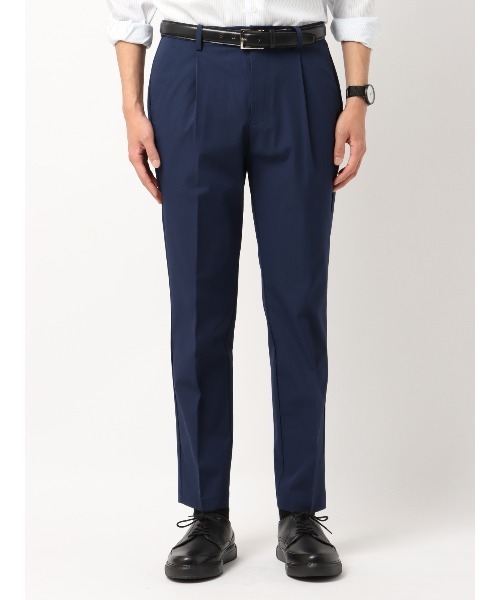 SUIT SQUARE（スーツスクエア）の「PERFORMANCE PANTS タックテーパードパンツ ウォッシャブル ストレッチ 裾上げ済み（スラックス・メンズ・カーキ系/ネイビー系/グレー系・L(82cm)/M(79cm)/S(76cm)/LL(85cm)）」の16枚目の写真