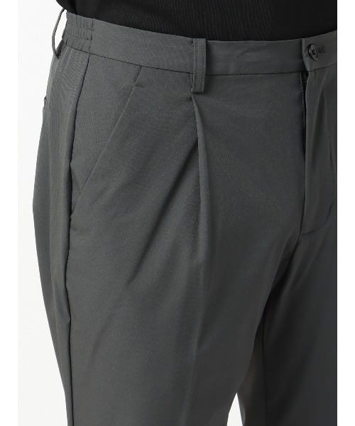 SUIT SQUARE（スーツスクエア）の「PERFORMANCE PANTS タックテーパードパンツ ウォッシャブル ストレッチ 裾上げ済み（スラックス・メンズ・カーキ系/ネイビー系/グレー系・L(82cm)/M(79cm)/S(76cm)/LL(85cm)）」の19枚目の写真