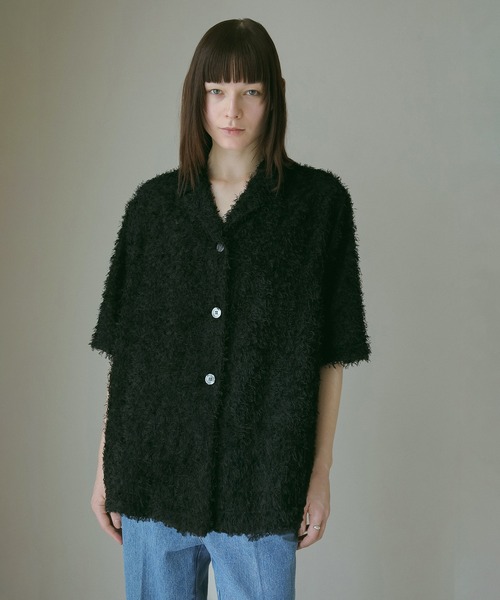 マノフ manof CUT JACQUARD SHIRT CUT JACQUARD SHIRT｜TOPS