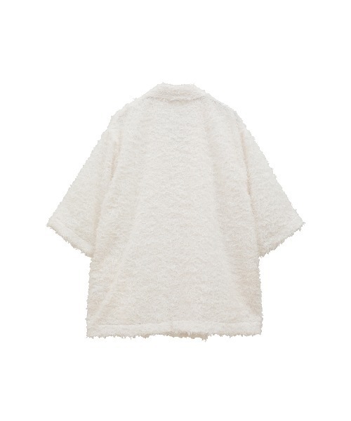 MANOF(マノフ)の「CUT JACQUARD SHIRT(シャツ/ブラウス・レディース・ブラック/ホワイト・FREE)」の14枚目の写真