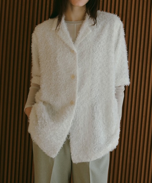 マノフ manof CUT JACQUARD SHIRT CUT JACQUARD SHIRT｜TOPS(トップス)｜MANOF OFFICIAL ONLINE STORE