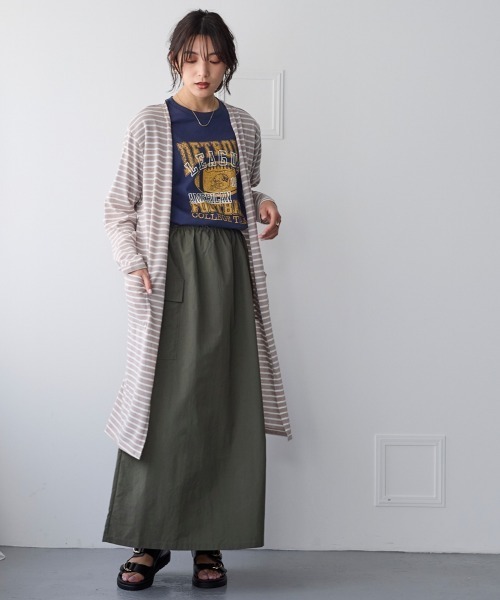 SMILE LAND（スマイルランド）の「大きいサイズ　綿混うすカルスリットロング丈カーディガン（ＵＶカット・吸汗速乾・抗菌防臭・毛玉防止）（カーディガン/ボレロ・レディース・ブラック/チャコールグレー/オフホワイト/ネイビー系/ピンク系/グリーン系/ベージュ系・L/LL/4L/5L/3L）」の20枚目の写真