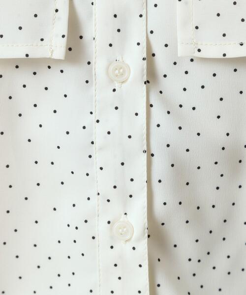 ITS'DEMO（イッツデモ）の「【手洗い可】ケープフリルドットブラウス（シャツ/ブラウス・レディース・ホワイト系3/ブラック系/ピンク系1・00）」の7枚目の写真