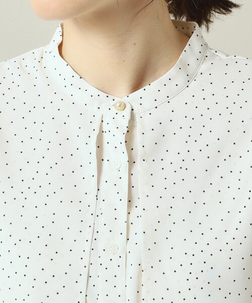 ITS'DEMO（イッツデモ）の「【手洗い可】ケープフリルドットブラウス（シャツ/ブラウス・レディース・ホワイト系3/ブラック系/ピンク系1・00）」の19枚目の写真