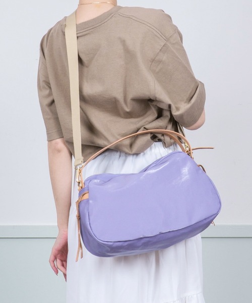 Jack Gomme（ジャックゴム）の「【JACK GOMME/ジャックゴム】ショルダーバッグ　LEBOWL　2WAY（ショルダーバッグ・レディース・バイオレット/グリーン/ネイビー/クリーム/シルバー・FREE）」の5枚目の写真