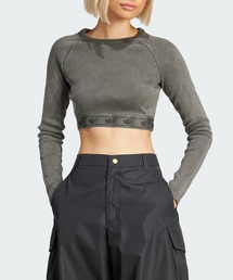 adidas | リブ長袖クロップトップ / アディダスオリジナルス adidas Originals(Tシャツ/カットソー)