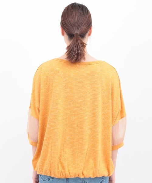 チチカカ(チチカカ)の「シアースリーブプルオーバー(Tシャツ/カットソー・レディース・ホワイト/オレンジ/ブラック・FREE)」の15枚目の写真