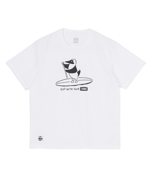 CHUMS(チャムス)の「CHUMS/チャムス サップ/ドライTシャツ/UVケア CH11-2540(Tシャツ/カットソー・レディース・ホワイト/ピンク/ブラック・M/L)」の6枚目の写真
