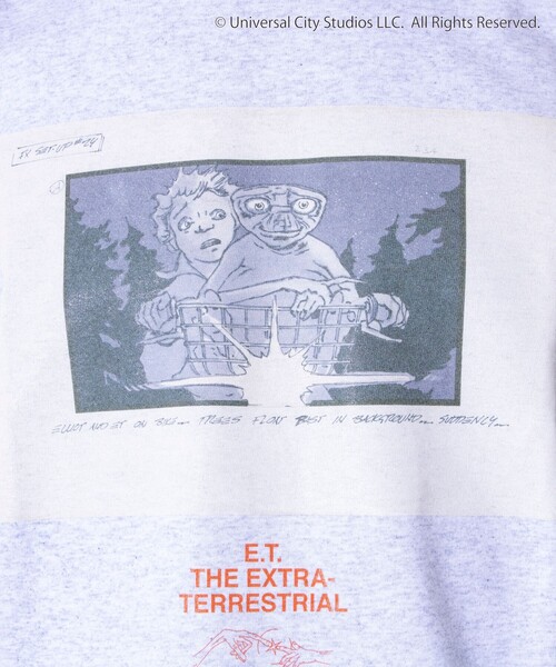 GLOSTER(グロスター)の「【GLOSTER】×【E.T.】絵コンテ Conte ロンT ロングスリーブT プリントT(Tシャツ/カットソー・メンズ・ブラック系その他/ブラック系その他2/ホワイト/ライトグレー・S/M/L)」の12枚目の写真