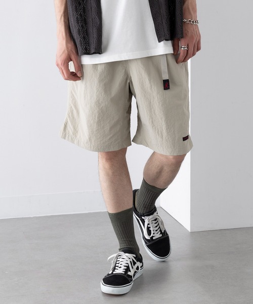 Gramicci(グラミチ)の「【GRAMICCI】NYLON PACKABLE G-SHORT G4SM-P146(その他パンツ・メンズ・ネイビー/ベージュ/ブラウン/アイボリー/ブラック/ネイビー系2/ベージュ系2/アイボリー系2/ブラウン系その他2・S/M/L/XL/2XL)」の2枚目の写真