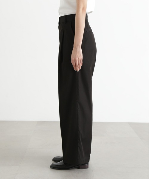 N.（N. Natural Beauty Basic）（エヌエヌナチュラルビューティーベーシック）の「タックワイドパンツ（その他パンツ・レディース・ブラック/ベージュ・SMALL/MEDIUM）」の9枚目の写真