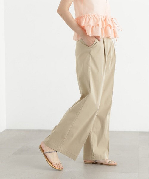 N.（N. Natural Beauty Basic）（エヌエヌナチュラルビューティーベーシック）の「タックワイドパンツ（その他パンツ・レディース・ブラック/ベージュ・SMALL/MEDIUM）」の18枚目の写真