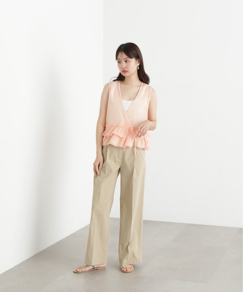 N.（N. Natural Beauty Basic）（エヌエヌナチュラルビューティーベーシック）の「タックワイドパンツ（その他パンツ・レディース・ブラック/ベージュ・SMALL/MEDIUM）」の19枚目の写真