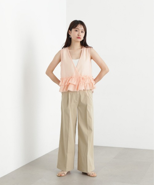 N.（N. Natural Beauty Basic）（エヌエヌナチュラルビューティーベーシック）の「タックワイドパンツ（その他パンツ・レディース・ブラック/ベージュ・SMALL/MEDIUM）」の20枚目の写真