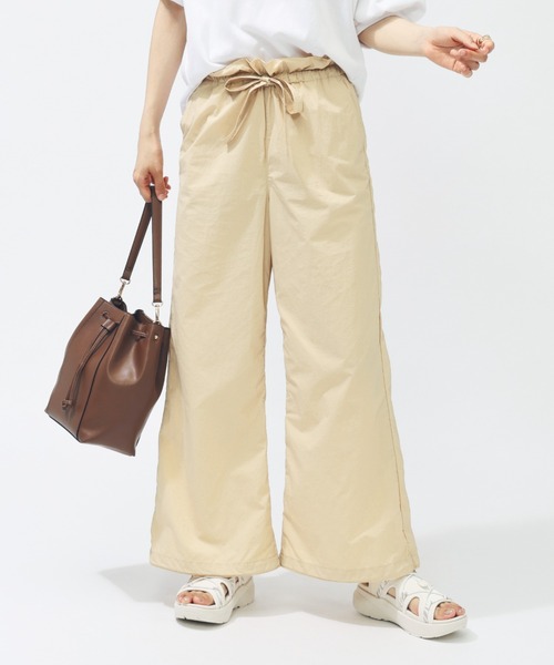 PUMA(プーマ)の「プーマ PUMA SUMMER ウーブン ワイドパンツ(その他パンツ・レディース・ベージュ/カーキ/ブラック・S/M/L/XL)」の1枚目の写真