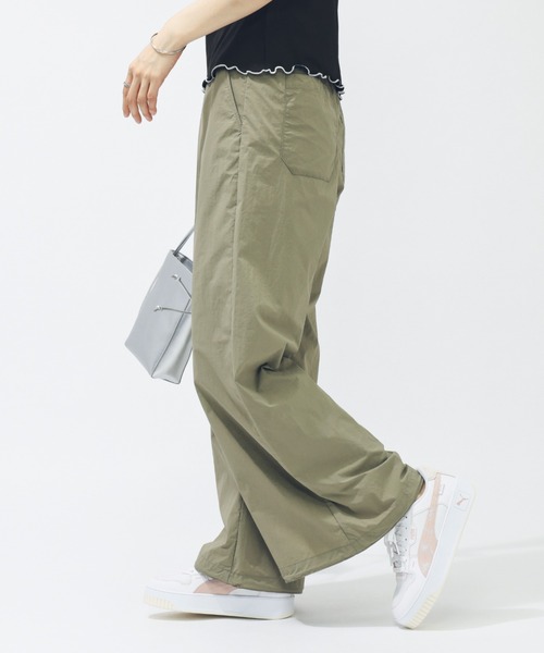 PUMA(プーマ)の「プーマ PUMA SUMMER ウーブン ワイドパンツ(その他パンツ・レディース・ベージュ/カーキ/ブラック・S/M/L/XL)」の22枚目の写真