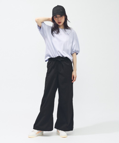 PUMA(プーマ)の「プーマ PUMA SUMMER ウーブン ワイドパンツ(その他パンツ・レディース・ベージュ/カーキ/ブラック・S/M/L/XL)」の4枚目の写真