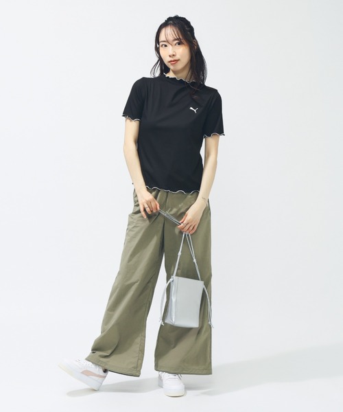 PUMA(プーマ)の「プーマ PUMA SUMMER ウーブン ワイドパンツ(その他パンツ・レディース・ベージュ/カーキ/ブラック・S/M/L/XL)」の19枚目の写真