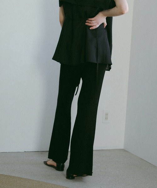 MANOF（マノフ）の「RIB KNIT PANTS（その他パンツ・レディース・ブラック/ライム・S/M）」の11枚目の写真