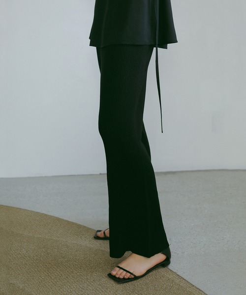 MANOF（マノフ）の「RIB KNIT PANTS（その他パンツ・レディース・ブラック/ライム・S/M）」の21枚目の写真