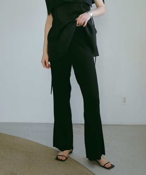 MANOF（マノフ）の「RIB KNIT PANTS（その他パンツ・レディース・ブラック/ライム・S/M）」の20枚目の写真